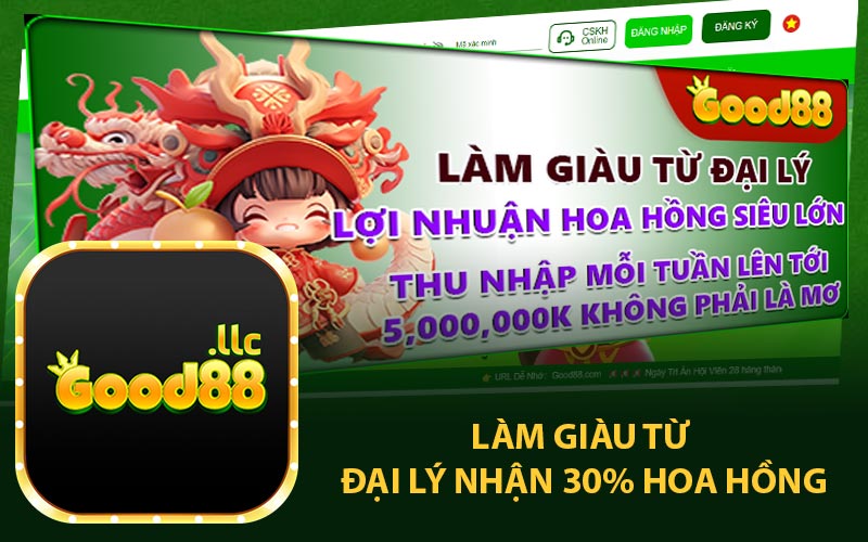 Làm giàu từ đại lý nhận 30% hoa hồng